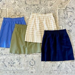 J Crew Factory Linen Cotton Skirt Bundle